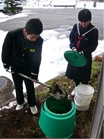 コンポストに移す