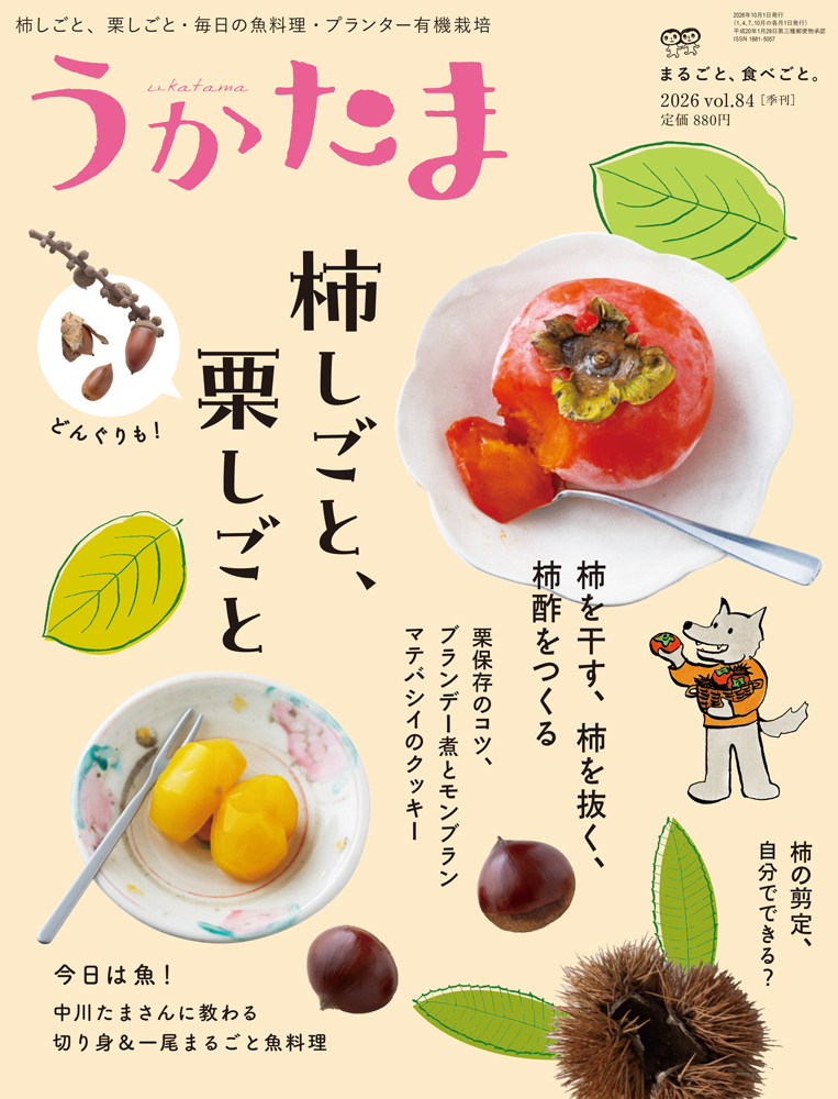 2026年秋号　特集:柿しごと、栗しごと　どんぐりも/今日は魚!